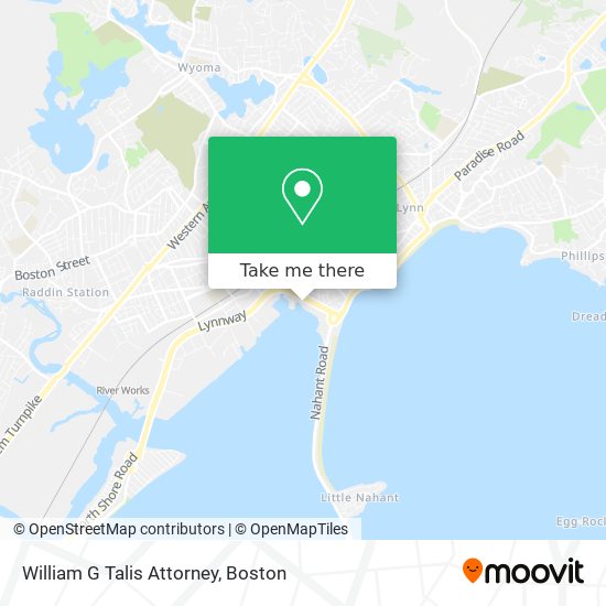 William G Talis Attorney map