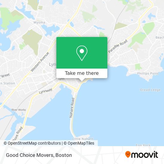Good Choice Movers map