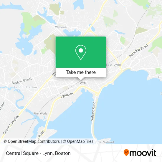Central Square - Lynn map