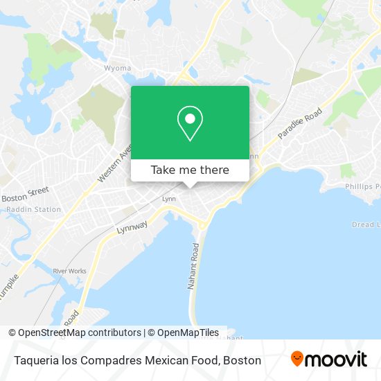 Taqueria los Compadres Mexican Food map