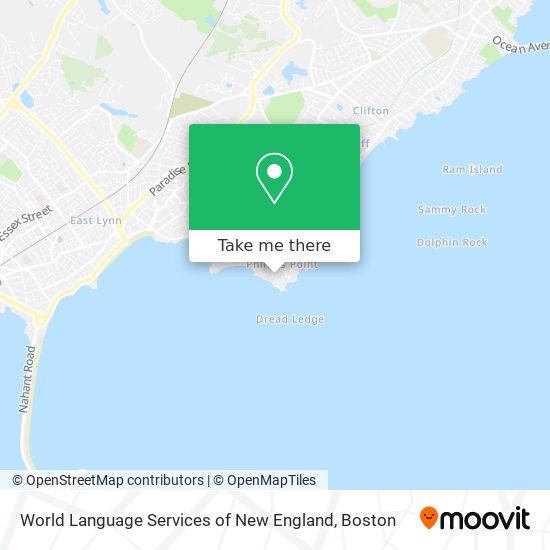 World Language Services of New England map