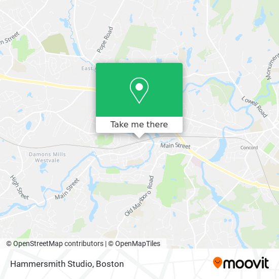 Mapa de Hammersmith Studio