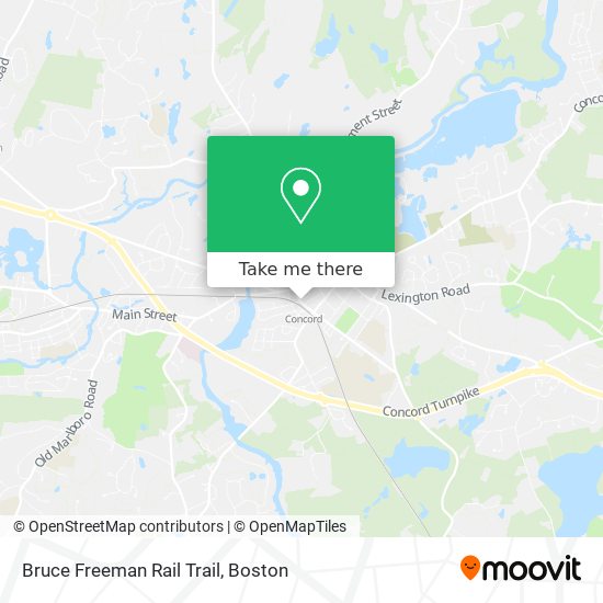 Bruce Freeman Rail Trail map