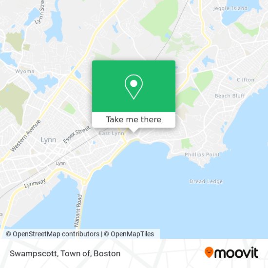 Swampscott, Town of map