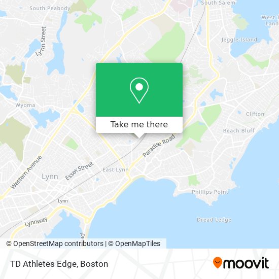 TD Athletes Edge map