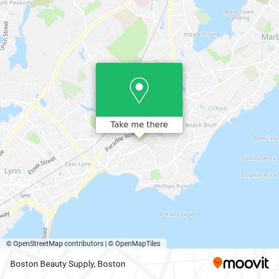 Mapa de Boston Beauty Supply