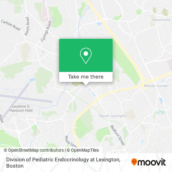 Division of Pediatric Endocrinology at Lexington map
