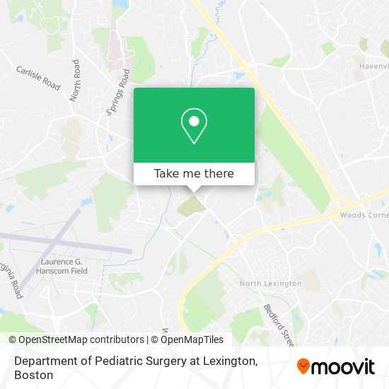 Mapa de Department of Pediatric Surgery at Lexington