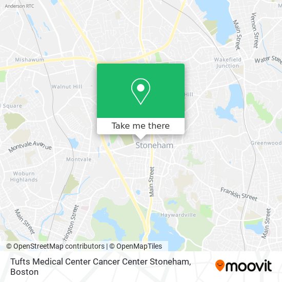 Tufts Medical Center Cancer Center Stoneham map