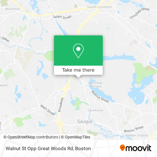 Mapa de Walnut St Opp Great Woods Rd
