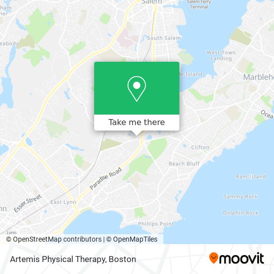 Artemis Physical Therapy map