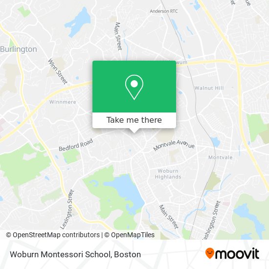 Mapa de Woburn Montessori School