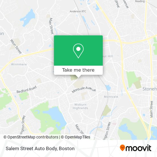 Salem Street Auto Body map