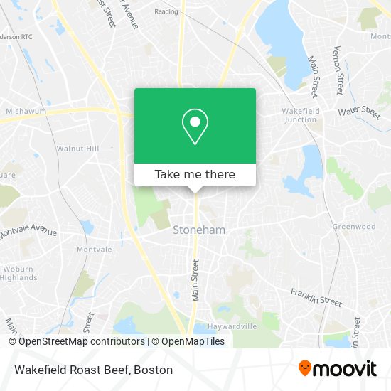 Wakefield Roast Beef map