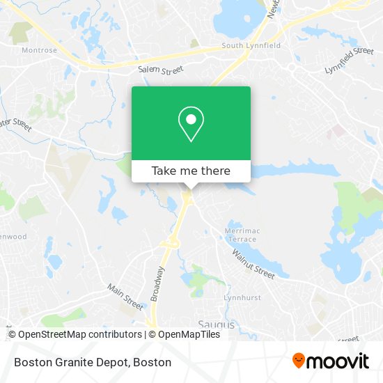 Boston Granite Depot map