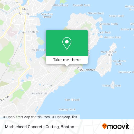 Mapa de Marblehead Concrete Cutting