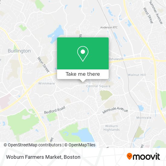 Mapa de Woburn Farmers Market