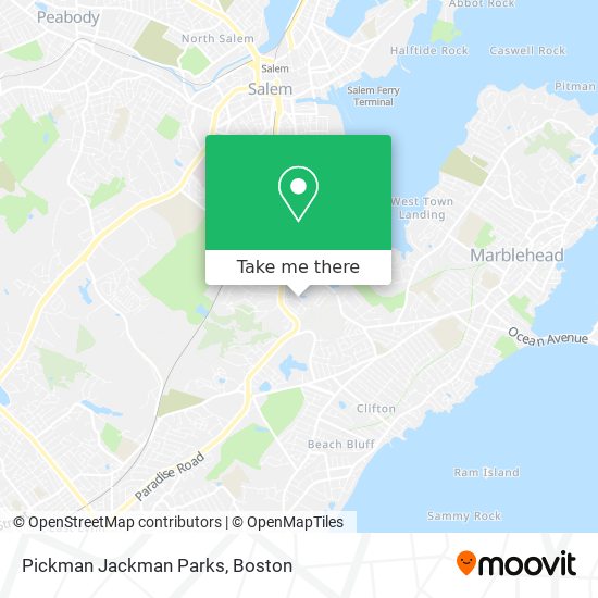 Mapa de Pickman Jackman Parks