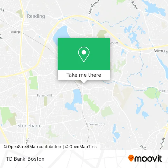 TD Bank map