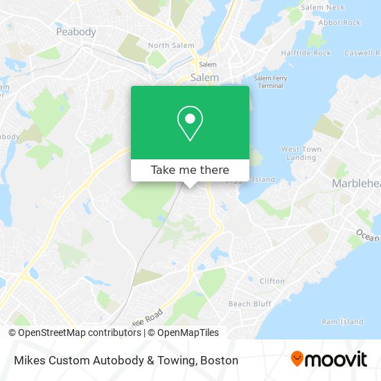 Mikes Custom Autobody & Towing map