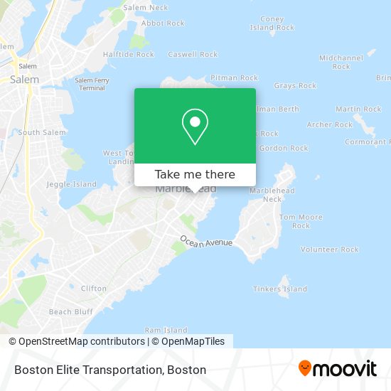 Mapa de Boston Elite Transportation
