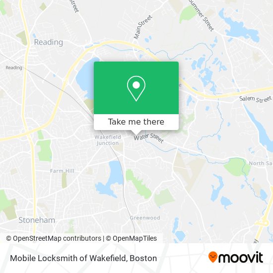 Mobile Locksmith of Wakefield map