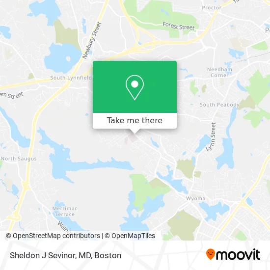 Sheldon J Sevinor, MD map