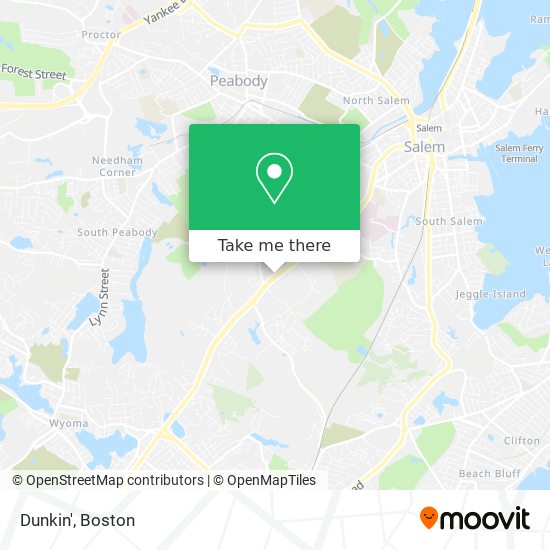 Dunkin' map