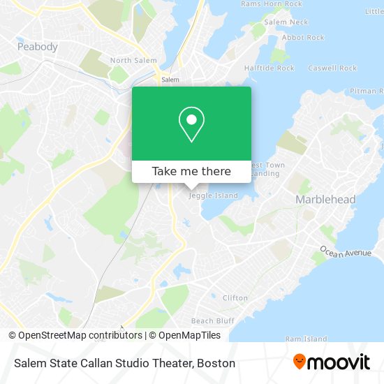 Mapa de Salem State Callan Studio Theater
