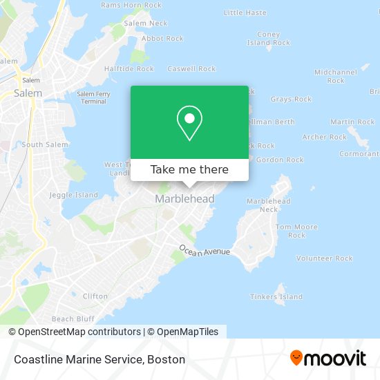 Coastline Marine Service map