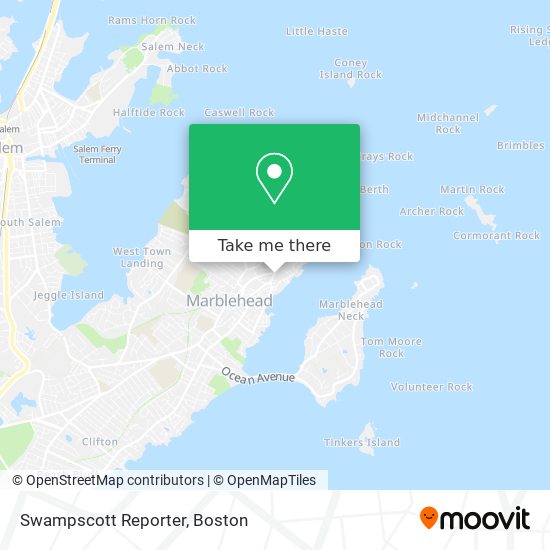 Mapa de Swampscott Reporter