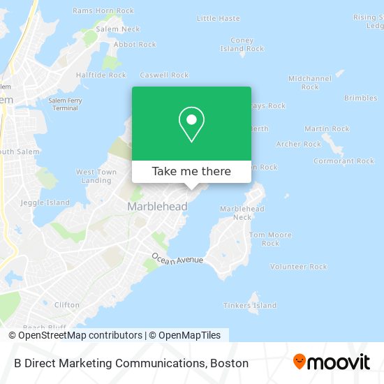 B Direct Marketing Communications map