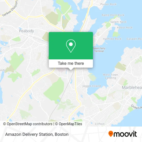 Amazon Delivery Station map