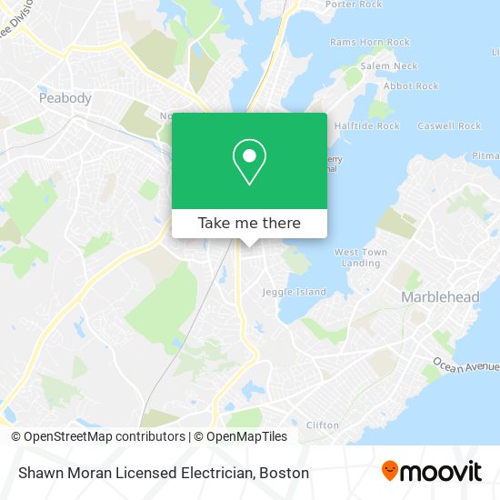Shawn Moran Licensed Electrician map