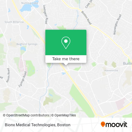 Mapa de Bionx Medical Technologies