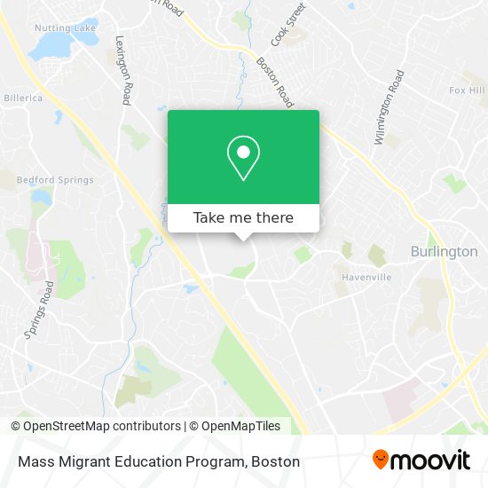 Mapa de Mass Migrant Education Program