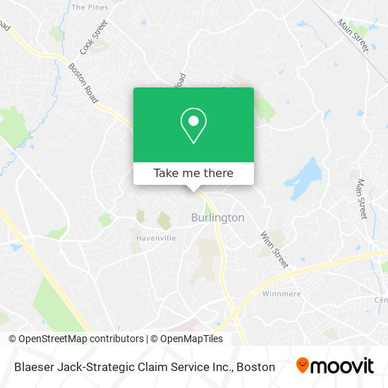 Mapa de Blaeser Jack-Strategic Claim Service Inc.