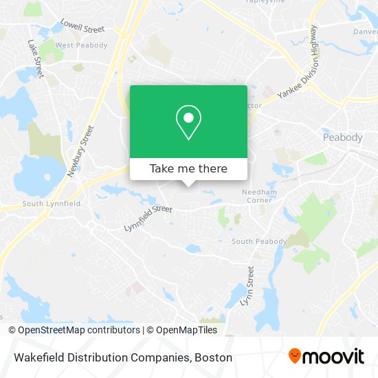 Mapa de Wakefield Distribution Companies