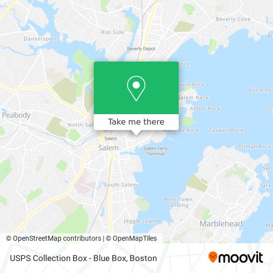 USPS Collection Box - Blue Box map