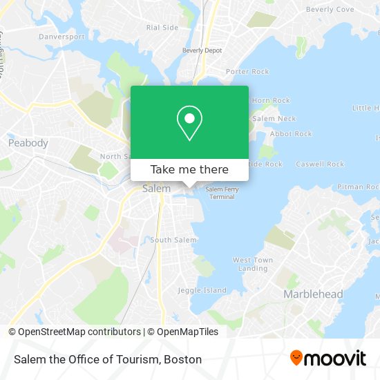 Mapa de Salem the Office of Tourism