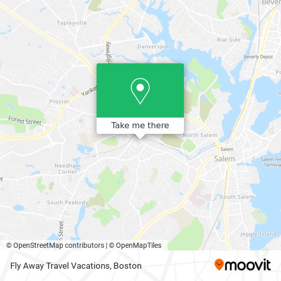 Fly Away Travel Vacations map