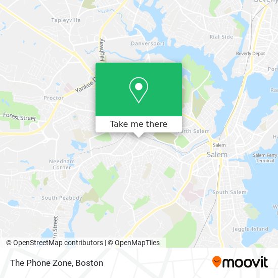 The Phone Zone map