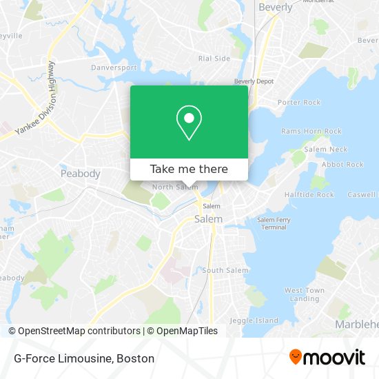 G-Force Limousine map