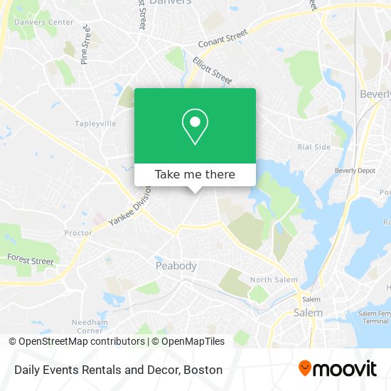 Daily Events Rentals and Decor map