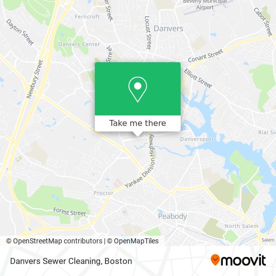 Danvers Sewer Cleaning map