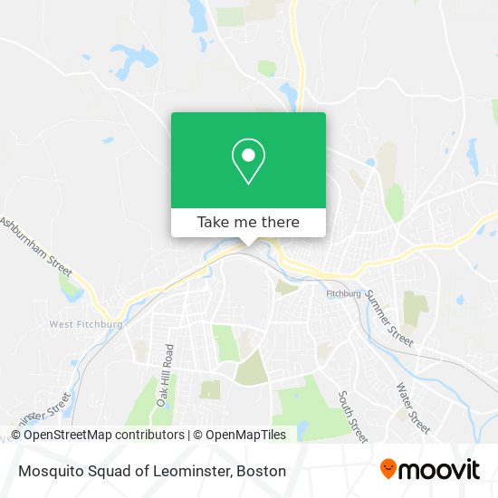 Mosquito Squad of Leominster map