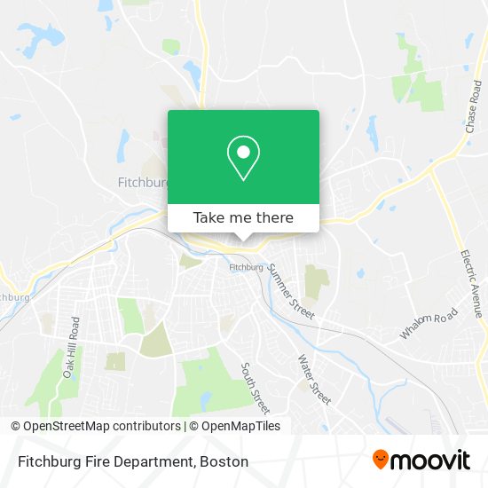 Fitchburg Fire Department map