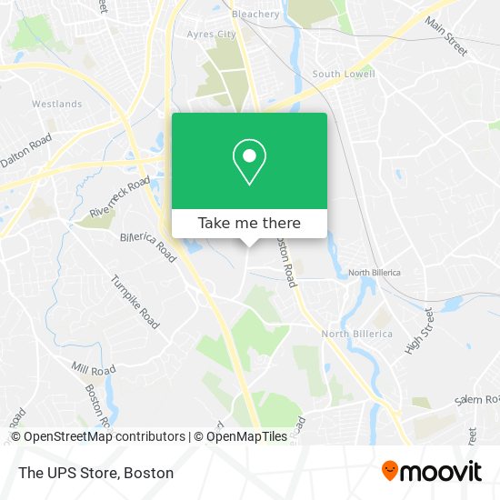 The UPS Store map