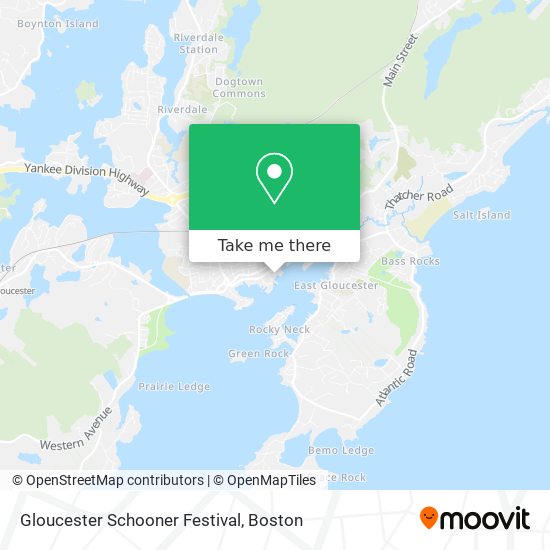 Mapa de Gloucester Schooner Festival