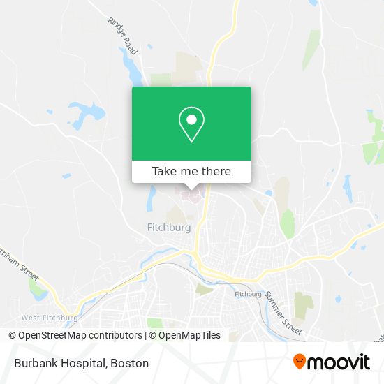 Burbank Hospital map